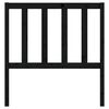 vidaXL Bed Headboard Black 96x4x100 cm Solid Wood Pine