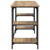 vidaXL Desk with Shelf Artisan Oak 140 x 50 x 75 cm Engineered Wood