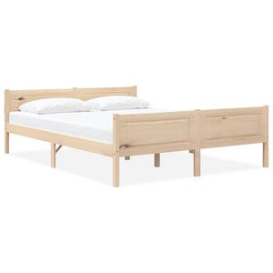 vidaXL Bed Frame without Mattress Solid Pinewood 120x200 cm