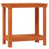 vidaXL Work Bench with Shelf Wax Brown 80 x 50 x 80 cm Solid Pine Wood