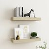 vidaXL Loggia Wall Shelves 2 pcs Oak 40x15x4 cm MDF