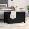 vidaXL Storage Box Black 80x40x45.5 cm Solid Wood Pine