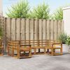 vidaXL Outdoor Sofa Set Natural Solid Acacia Wood