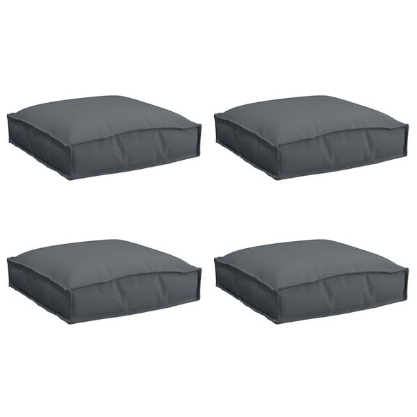 vidaXL Cushion 4 pcs Anthracite 40 x 40 x 8 cm Oxford Fabric