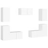 vidaXL TV Cabinet | White | Engineered Wood | TV Cabinet | Rectangular | Modern