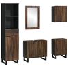 vidaXL Bathroom Furniture Set 5 pcs White Engineered Wood