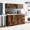 vidaXL Garage Wall Cabinet Smoked Oak Engineered Wood