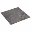 vidaXL Self-adhesive Flooring Planks Black 30.5 x 30.5 cm 20 pcs PVC