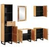 vidaXL Bathroom Sets with Drawer with Shelf Natural Solid Mango Wood