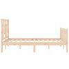 vidaXL Bed Frame without Mattress 140x200 cm Solid Wood Pine