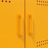 vidaXL Highboard Mustard Yellow 68x39x113 cm Steel