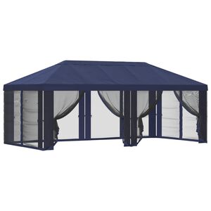 vidaXL Gazebo Cover with Sidewalls Blue 600.5 x 300.5 cm Polyester