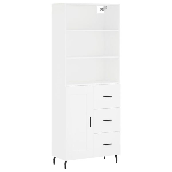 vidaXL Highboard White 69.5x34x180 cm Engineered Wood