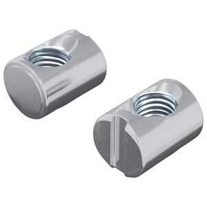 vidaXL Furniture Barrel Nut 2 pcs Zinc-coated M6 x 13 mm Iron