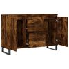 vidaXL Sideboard Smoked Oak 101.5x35x70 cm Engineered Wood