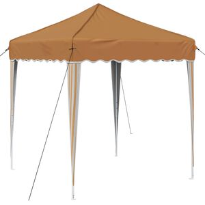 vidaXL Pop-up Party Tent Beige 195 x 195 x 245 cm Oxford Fabric