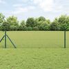 vidaXL Fence Post Green 50 x 0.6 m (13 mm mesh) Steel and PVC