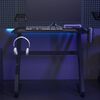vidaXL Gaming Desk with ZZ Shape Legs Black 90x60x75 cm