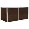 vidaXL Raised Garden Bed | Brown | Galvanised steel | Large | Durable