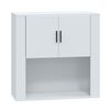 vidaXL Wall Cabinet High Gloss White 80x33x80 cm Engineered Wood