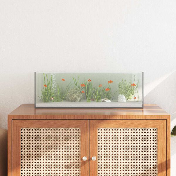 vidaXL Aquarium with Storage Transparent 60 x 20 x 20 cm Glass