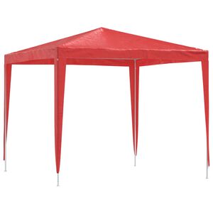 vidaXL Party Tent 250 x 250 x 240 cm Red PE and Steel