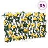 vidaXL&nbsp;Artificial Ivy Trellis Expandable 5 pcs Yellow 180x20 cm