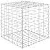 vidaXL Gabion Raised Bed | Silver | Steel wire | 50x50x50 cm | Durable