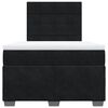 vidaXL Box Spring Bed with Mattress Black 120x200 cm Velvet