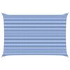 vidaXL Sunshade Sail 4 x 5 m HDPE Rectangular Blue and White