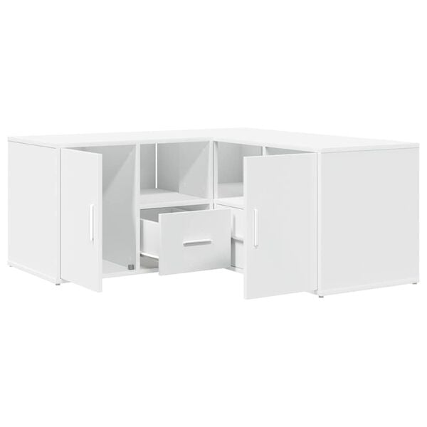 vidaXL Corner Cabinet White 160x40x45 cm Engineered Wood