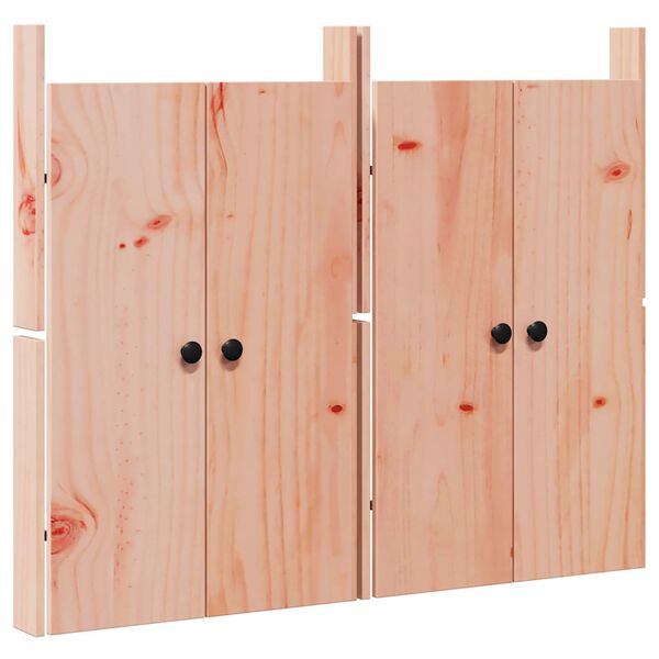 vidaXL Kitchen Door 2 pcs Brown 50 x 9 x 82 cm Solid Douglas Fir wood