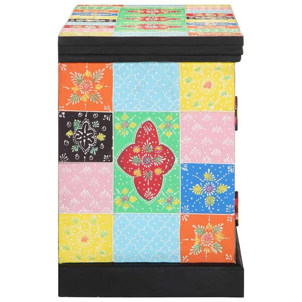 vidaXL TV Cabinet Multicolour 100 x 35 x 50 cm Solid Mango wood