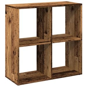 vidaXL Room Divider Bookcase Old Wood 69,5x29x69,5 cm Engineered Wood