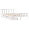 vidaXL Bed Frame without Mattress White 160x200 cm Solid Wood Pine
