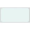vidaXL Kitchen Backsplashes 2 pcs White 80x60 cm Tempered Glass