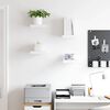vidaXL Floating Wall Shelves 4 pcs White 23x23.5x3.8 cm MDF