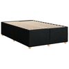 vidaXL Bed Frame without Mattress Black 120x190 cm Small Double Fabric