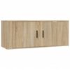 vidaXL Wall Mounted TV Cabinet Sonoma Oak 100x34.5x40 cm