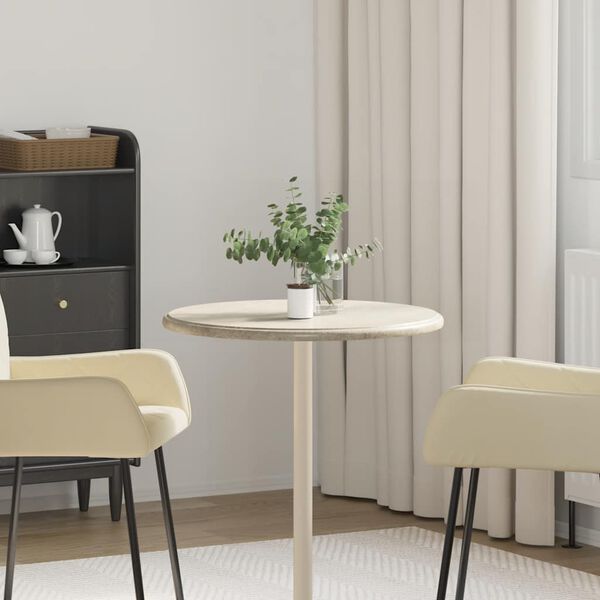 vidaXL Table Top Grey Ø60x2.5 cm Marble