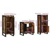 vidaXL Bathroom Furniture Set with Drawer 3 pcs Solid Reclaim Wood