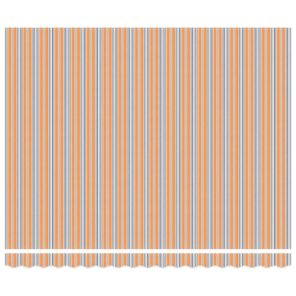 vidaXL Retractable Awning Manual Blue and Orange 400 x 300 cm