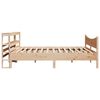 vidaXL Bed Frame with Headboard 200x200 cm Solid Wood Pine