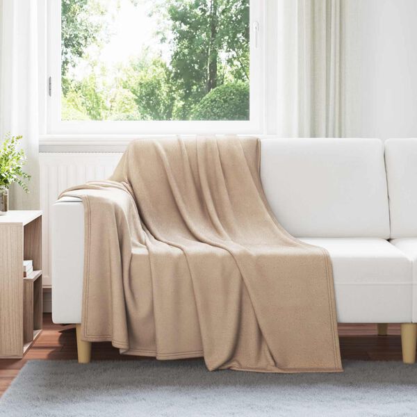 vidaXL Throw Blankets 6 pcs Camel 200 x 150 cm Fleece