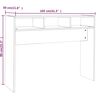 vidaXL Console Table Brown Oak 105x30x80 cm Engineered Wood