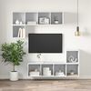 vidaXL Wall-mounted TV Cabinet White 37x37x142.5 cm Engineered Wood