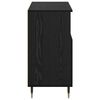vidaXL Sideboards 2 pcs Black oak 120 x 35 x 70 cm Engineered wood