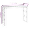 vidaXL Console Table 110x35x75 cm Solid Wood Teak