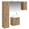 vidaXL Bathroom Cabinet Set 5 pcs Artisan Oak 50 x 14.5 x 70 cm