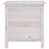 vidaXL Garden Storage Box White 50x49x56.5 cm Solid Wood Fir